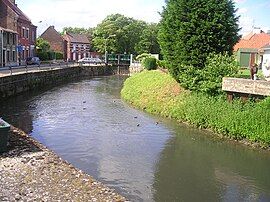 The Lawe river in La Gorgue