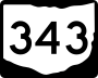 State Route 343 marker