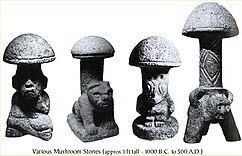 pre-Columbian mushroom sculptures (c. 1500 BCE–1000 CE)