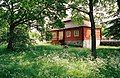 The west wing of Skogaholm Manor in early summer. It contains a library, china pantry and five guest rooms.