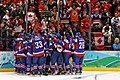 Image 27The Slovak national ice hockey team celebrating a victory against Sweden at the 2010 Winter Olympics (from Culture of Slovakia)