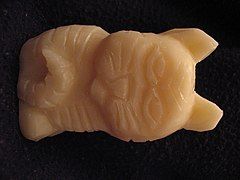 Soap carving of a cat