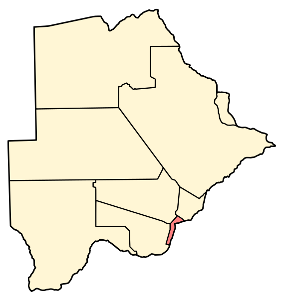 File:South-East District, Botswana.svg