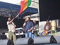 Stephen Marley performing at the 2008 Newport Folk Festival.