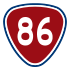 Provincial Highway 86 shield}}