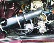 Later fuel-injected T613 V8 air-cooled engine