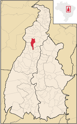 Location in Tocantins state