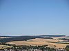 Dachsköpfe (Großer and Kleiner Dachskopf; centre); Hoher Wald (right); and Winterwerb (left) and Miehlen (foreground)