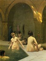 Baigneuses, by Jean-Léon Gérôme, circa 1889