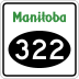 Provincial Road 322 marker