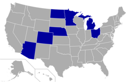 Location of teams in