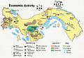 Image 7An economic activity map of Panama, 1981. (from Economy of Panama)