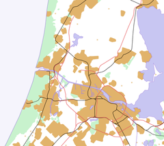 Halfweg-Zwanenburg is located in Northern Randstad