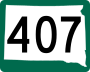 Highway 407 marker