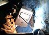 Shielded metal arc welding a pipe