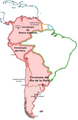 Overseas south -meridional- territory of Crown of Castile (Perú, New Granada and Río de la Plata)