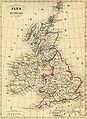 map of United Kingdom & Ireland - 1843