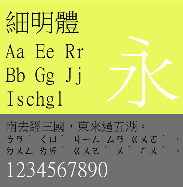 File:细明体样本.png