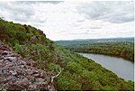 Traprock cliffs on Chauncey Peak, Connecticut