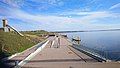 The boardwalk along the water