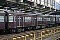 JR East MoHa 103-734 car in brown livery, August 1999