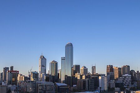 Melbourne, the most populated city in Victoria.