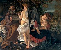 Caravaggio, Rest on the Flight into Egypt (c. 1597) 133.5 × 166.5 cm