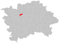 Location of Hradčany in Prague