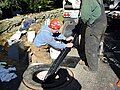 WMLP crews pulling cable into a manhole