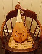 The Rebec or Rabel, as it is known is Spanish (similar to a small violin)