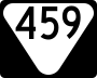 State Route 459 marker