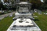 The Leinkauf monument, one of the many markers representing the Ark of the Covenant.