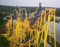 A Vekoma inverted coaster, Thunderhawk while at Geauga Lake