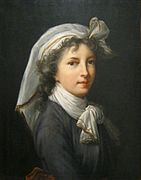 Copy of her 1790 self-portrait, originally done for the accademia di St. Luca in Rome.