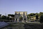 Arch of Constantine (Rome), that commemorates the triumph of Constantine the Great after his victory over Maxentius in the Battle of the Milvian Bridge, 316[54]