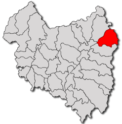 Location in Covasna County