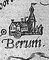 Berum on a map of David Fabricius, 1613