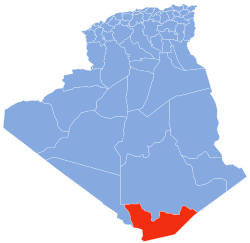 Location of In Guezzam Province