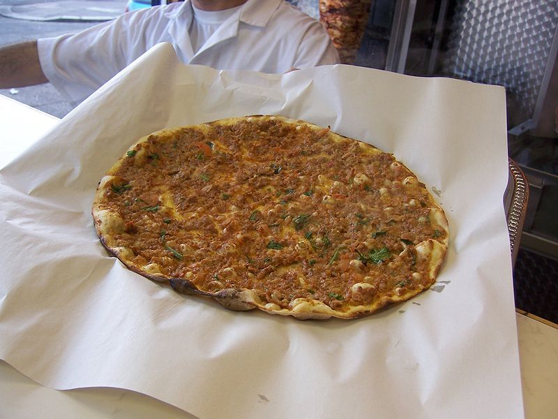 File:Lahmacun being served.JPG