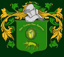 Family Crest of Count Redmond O'Hanlon