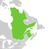 Symphyotrichum laurentianum distribution map