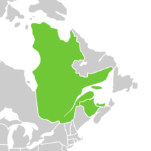 Symphyotrichum laurentianum distribution map