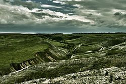 Landscape near the stanitsa of Tryokhostrovskaya in Ilovlinsky District