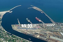 The Free port of Ventspils is one of the busiest ports in the Baltic states.