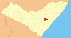 Location of Boca da Mata in Alagoas