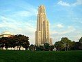 Cathedral of Learning, built in 1926, bounded by Fifth, Forbes, and S. Bellefield Avenues and Bigelow Boulevard.