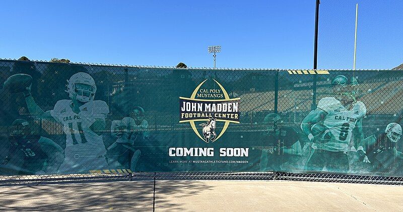 File:JohnMaddenFootballCenterSignInSanLuisObispoCAIn2023.jpg