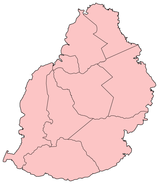 File:Mauritius districts blank.svg