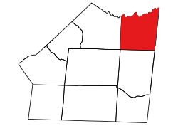 Location of New Salem Township in Union County