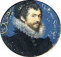 Nicholas Hilliard, self-portrait miniature, 1577